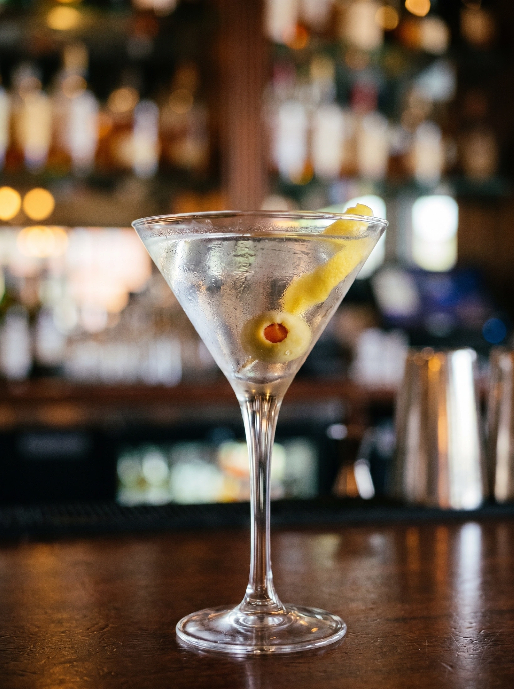 Barman préparant un cocktail à Il Capriccio.