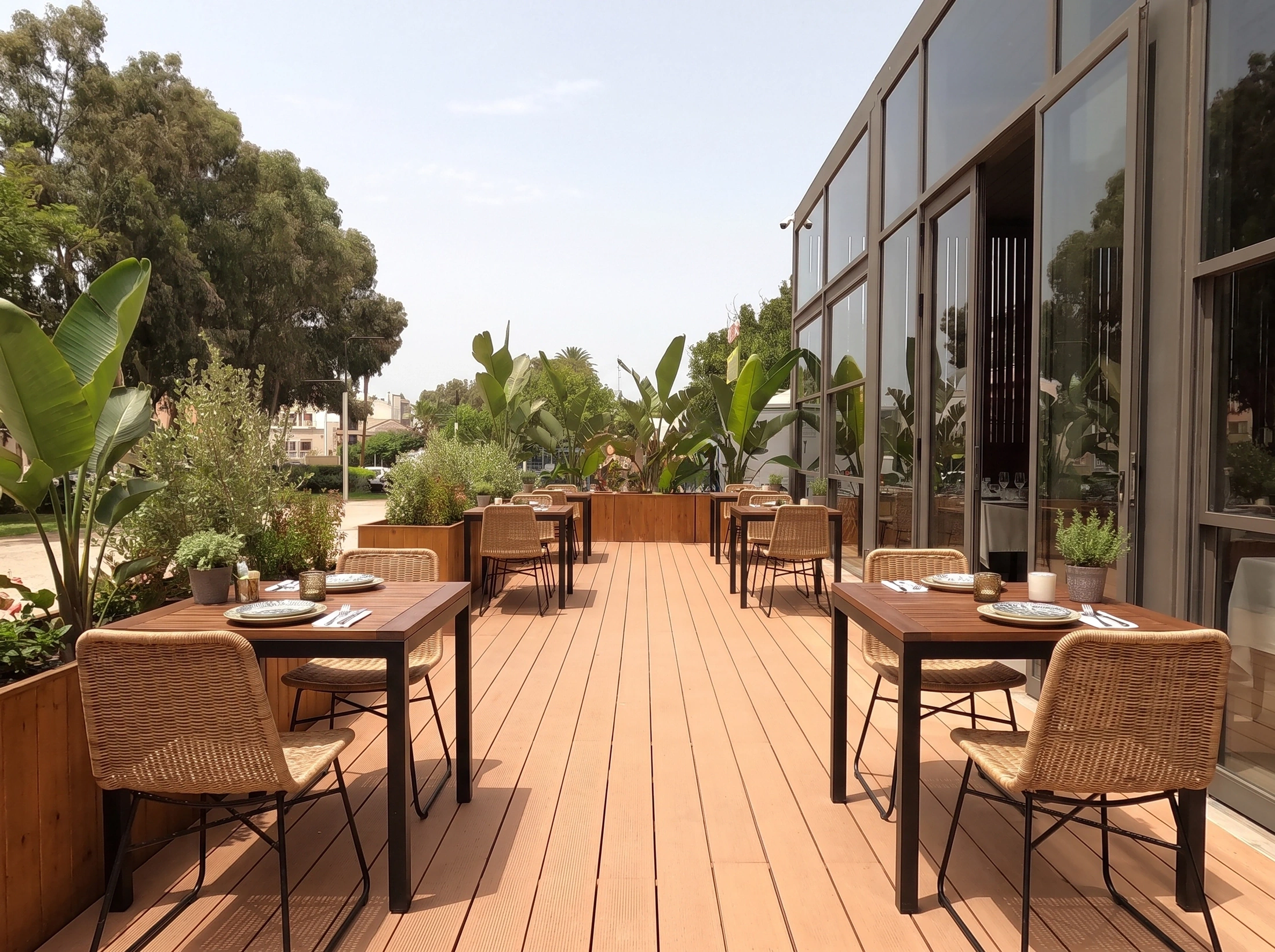 La terrasse d’Il Capriccio.