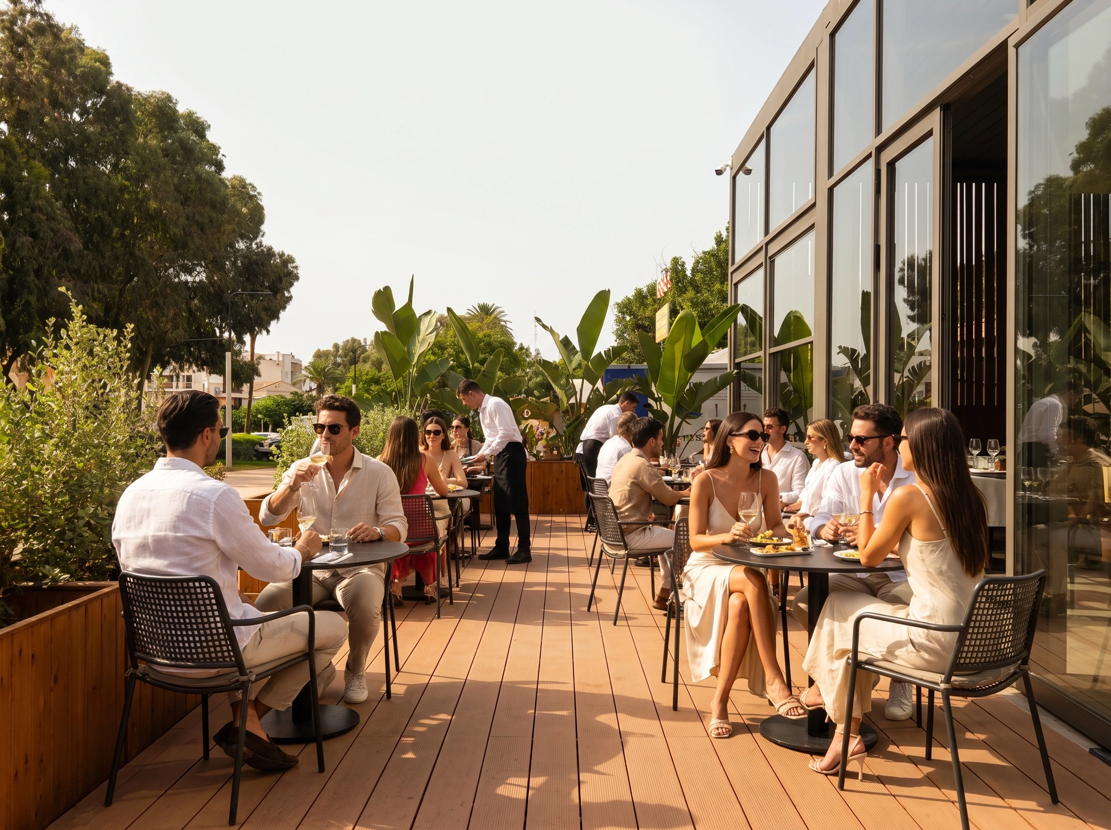 La terrasse d’Il Capriccio.