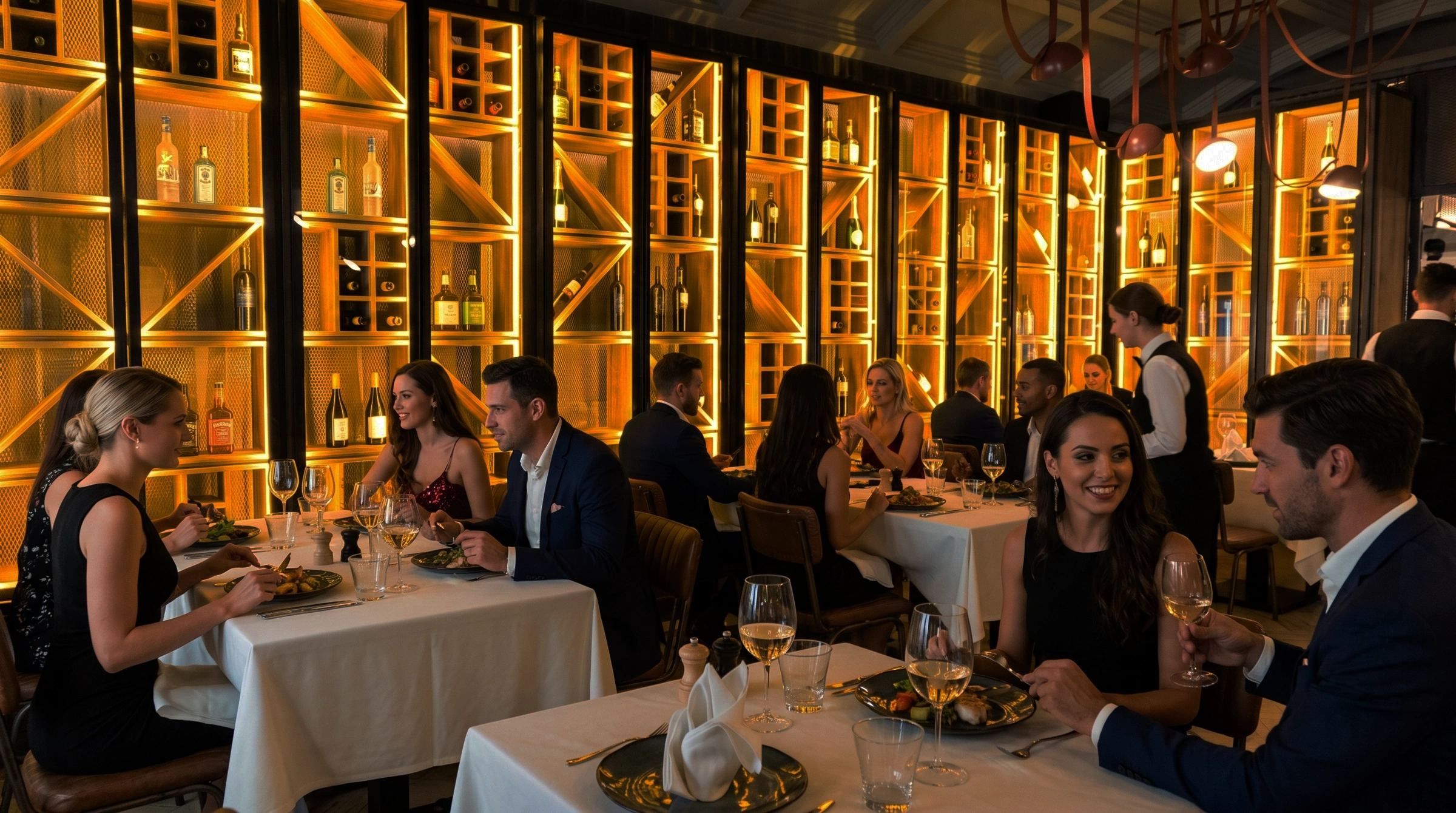 L’ambiance du dîner à Il Capriccio.